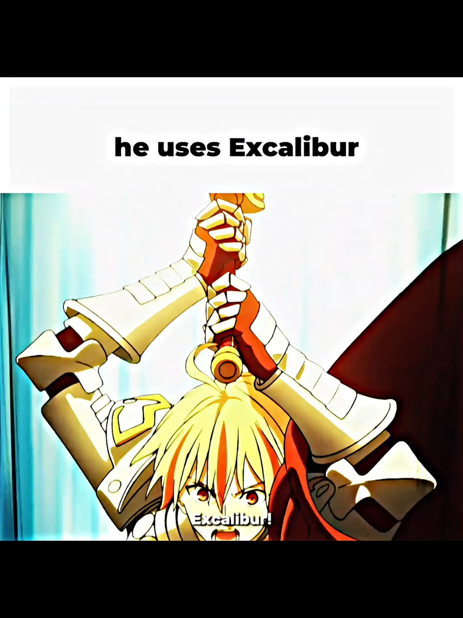 Richard I possesses his own version of Excalibur. It allows him can treat any weapon he picks up as Excalibur. The stronger the weapon he wields, the more powerful it will be, however, it will never be as powerful as the genuine “holy sword of the planet”—not even if he were to hold the real Excalibur. #fate #fatestrangefake #fatestaynight #fateseries #richardthelionheart #artoriapendragon #saber #excalibur #xh 