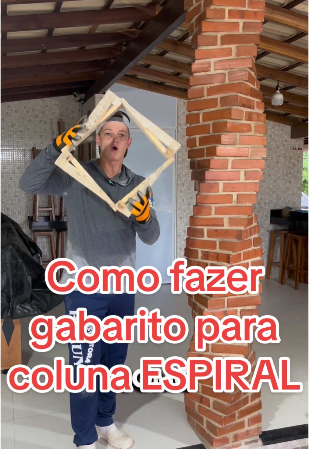 Como fazer gabarito para coluna espiral, #dicas #obras #pedreiro #construção #casa #dica #ideias #obra #construcao #coluna 