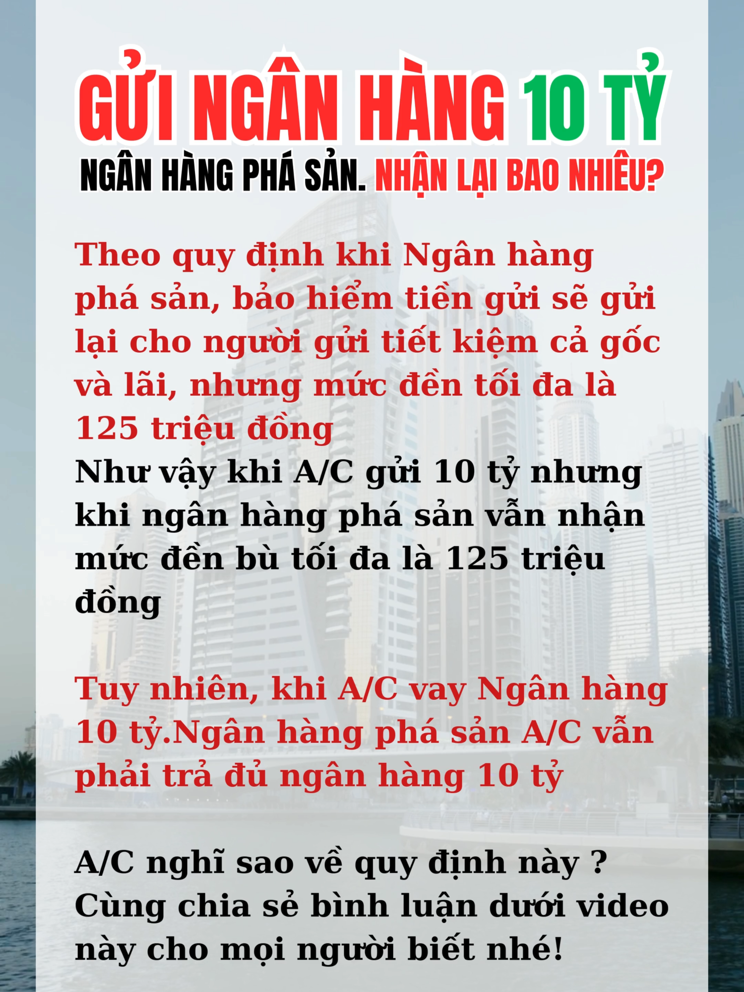 Gửi ngân hàng 10 tỷ ngân hàng phá sản nhận lại bao nhiêu #bds#batdongsan#trending#LearnOnTikTok#hungyen#hungyen89#phaplybatdongsan#luatdatdai#luatdatdai2024#chinhdattho