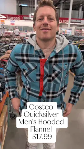 Costco has Quicksilver Men's Hooded Flannel Shirts! Available in US Costco Stores for $17.99 in Three Style Options! @Costco Wholesale #quicksliver #costcomens #costcoquicksliver #costcoclothes #costcomens #costcofashion #costco #costco2025 #newatcostco #costcofinds #costcomusthaves #costcobuys  #costcotiktok 