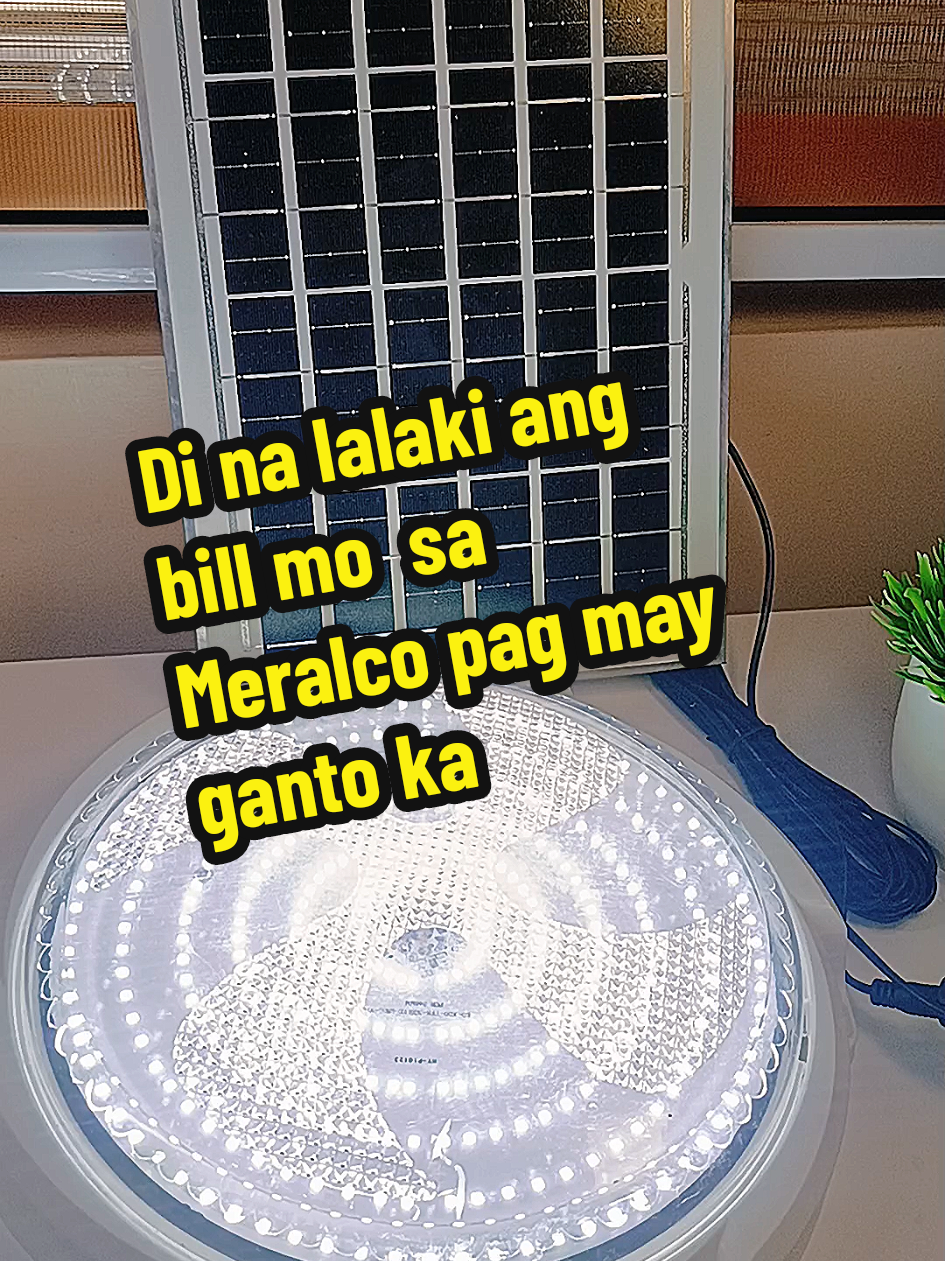 Replying to @erky.on sobrang tipid kana talaga sa kuryente dito ang liwanag pa #solarceilinglight #solarceilinglightwithremote  #solarceilinglightwithsolarpanel #solarlights #solarlightwithpanel #foryou #foryoupage #tipidtips 