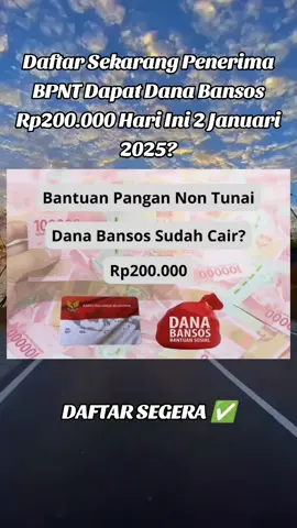 Daftar Segera NIK KTP Atas Nama Penerima BPNT Dapat Dana Bansos Rp200.00#pkhcairhariini #pkhhariini #2025 #fypシ #furyou 