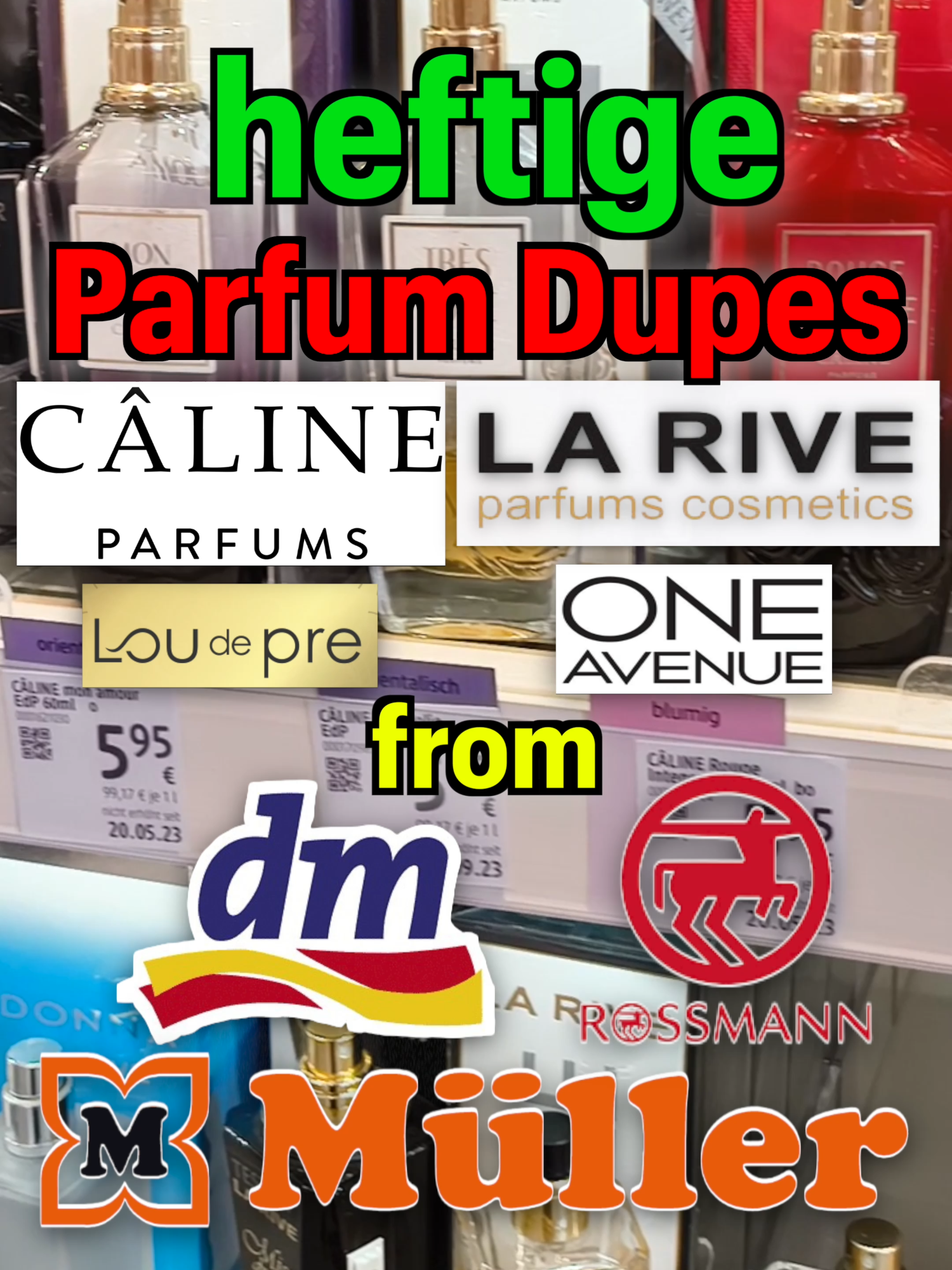 HEFTIGE PARFUM DUPES von LA RIVE, CALINE, LOU DE PRE & ONE AVENUE!!🤯 #parfum #caline #calineparfum #calineparfums #oneavenue #oneavenueparfum #parfums #drogerieparfum #drogerie #dm #müller #rossmann #günstigedüfte #perfume #perfumes #haul #hauls  #haulvideo #parfumtiktok #perfumetiktok #larive #lariveparfum #lariveparfums #lariveperfume #lariveperfumes #loudepre #loudepreparfum