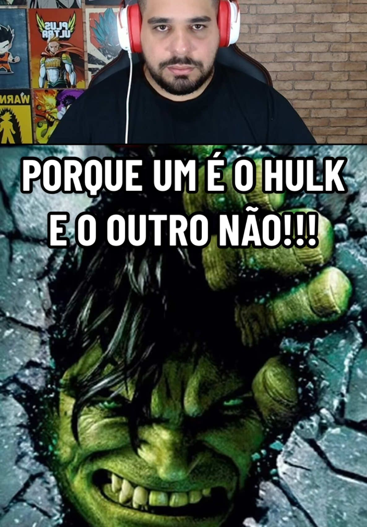 PORQUE UM DELES É O HULK E O OUTRO NÃO!!! @nerdshunters 