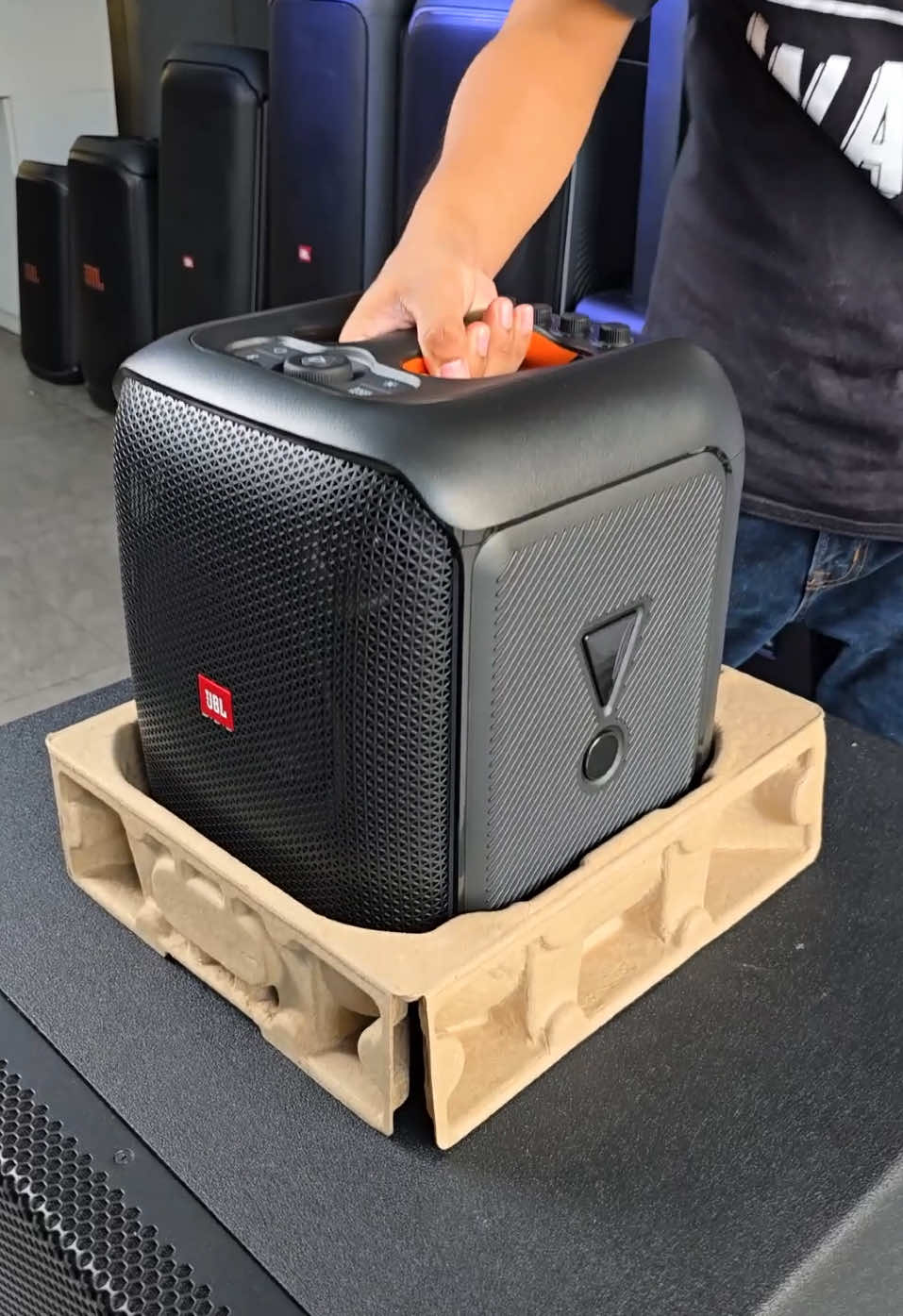 The Ultimate Portable Party Speaker with Wireless Mics | JBL PartyBox Encore Sound Testing 🎤🔊 . . #foryoupage #asmr #fyp #follow #audio #speaker #soundsystem #bluetooth #bluetoothspeaker #bass #portablespeaker #sound #unboxing #viralvideo #fy 