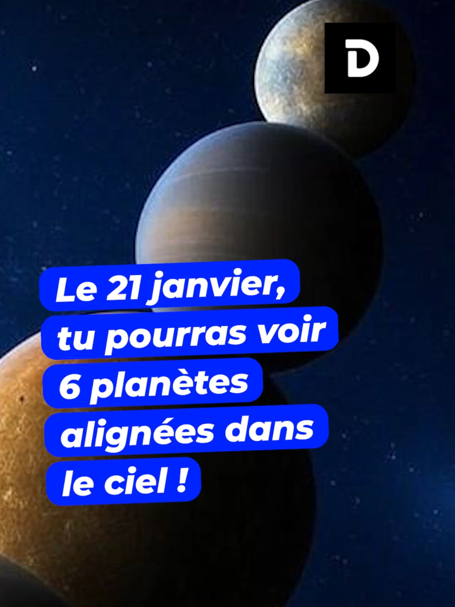 Le 21 janvier, tu pourras voir 6 planètes alignées dans le ciel ! #espace #sinformersurtiktok #date