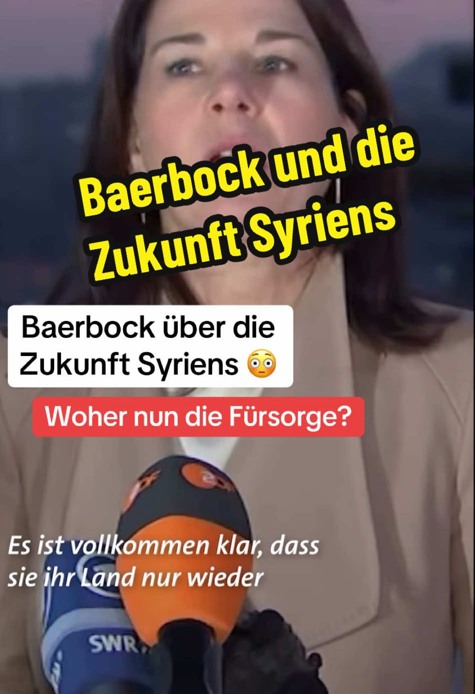 Baerbock über die Zukunft Syriens 😳 Woher nun die Fürsorge? #baerbock #deutschland #syrien #zukunft #europa 