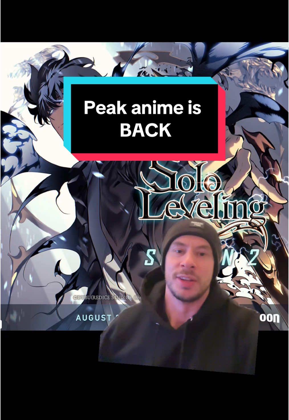 Solo levelling season 2 is here!  Watch on @crunchyroll  You won’t be dissapointed.  #peak #anime #sololeveling #sunjinwoo #reaction #season2 #geek #nerd #crunchyroll #manwha #manga 