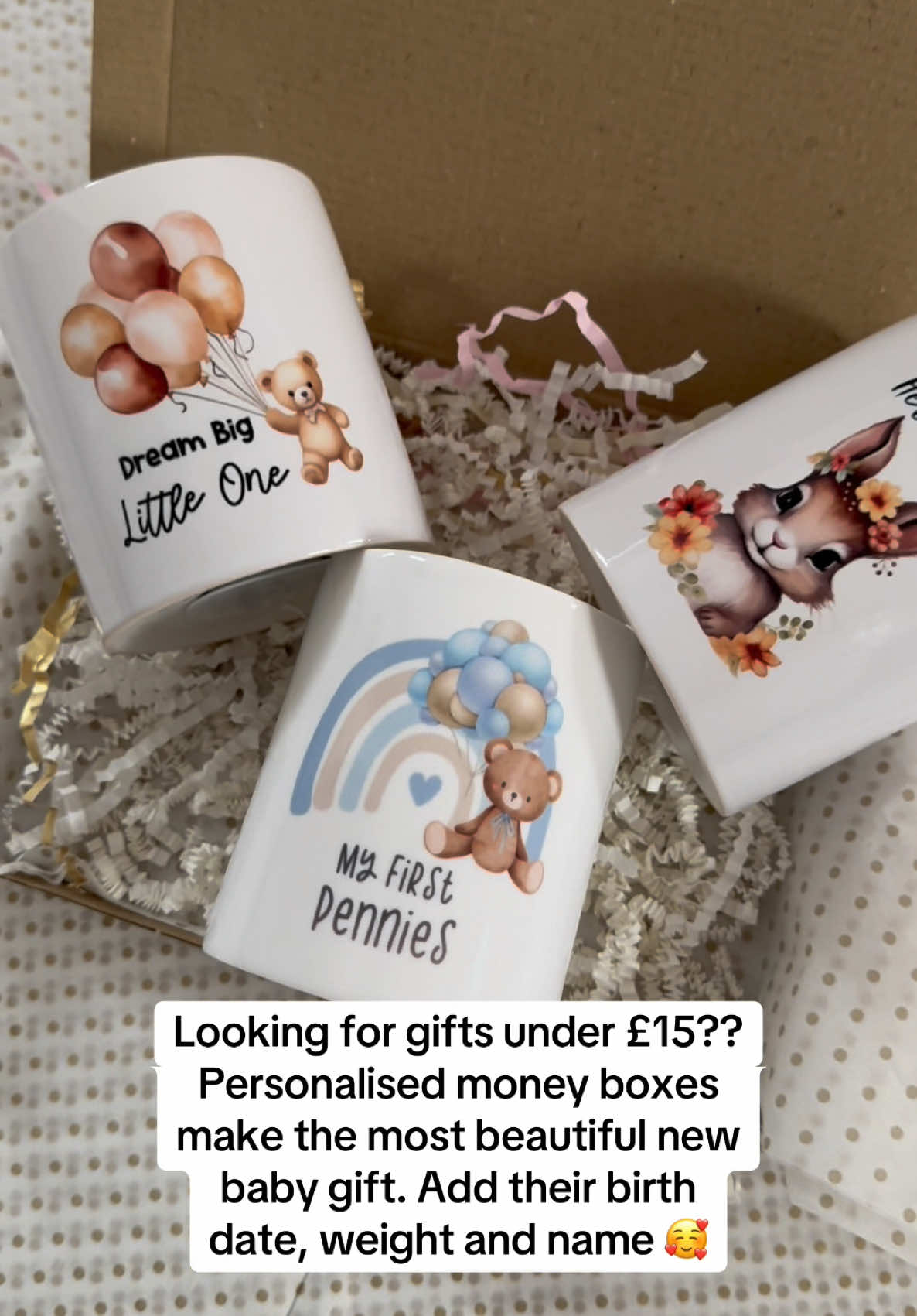 We have lots of beautiful personalised gifts for under £15 🥰❤️ shop online, link in bio #fyp #viraltiktokvideo #beseen #personalisedgifts #babygiftsidea #newbabygiftsuk 