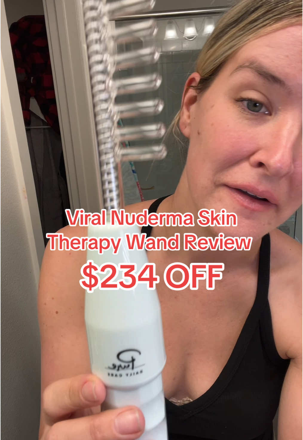 Run and grab your nuderma wand. It’s on a huge sale. #nuderma #spotlightfinds #tiktokmademebuyit #skincare #highfrequencywand #tiktokshoplastchance #spotlightfinds 