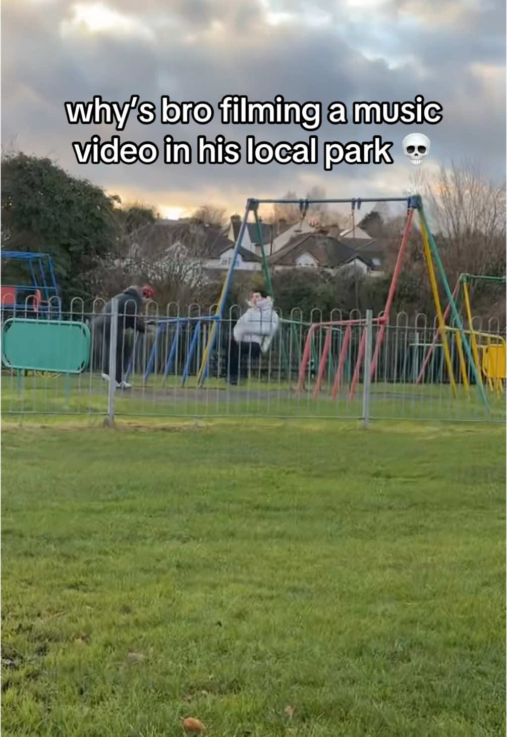 grown man on a swing set 😭 #skins #uklife