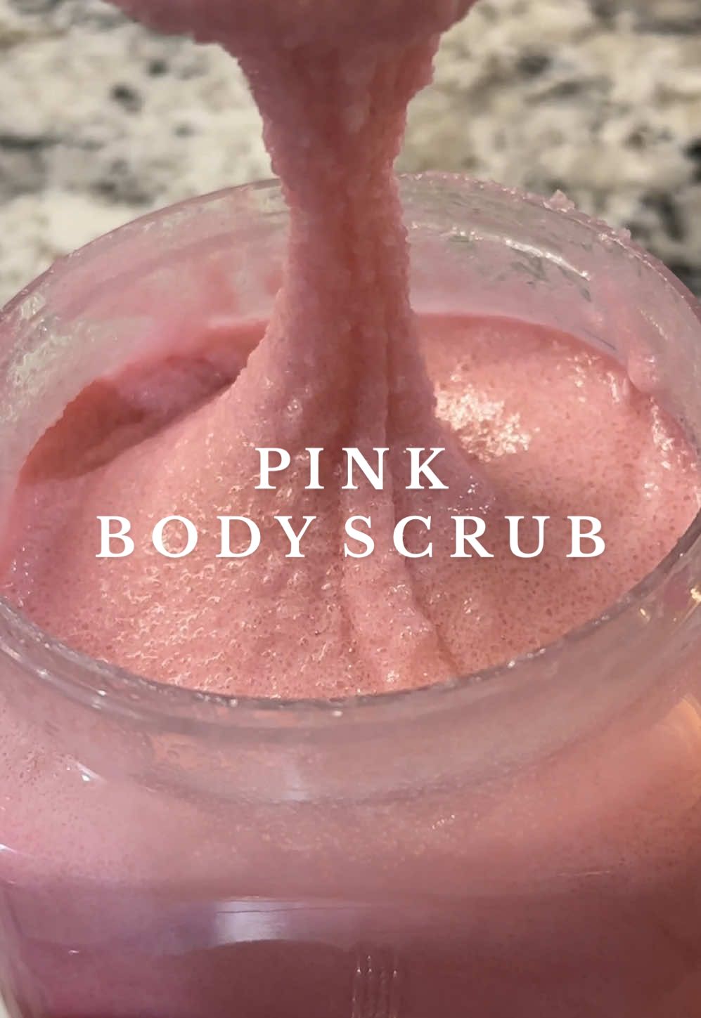 Berries & Cream DIY body scrub  #asmr #bodyscrub #homemade #DIY #niimbot #niimbotb21 #healthy #skincareroutine #skincare 