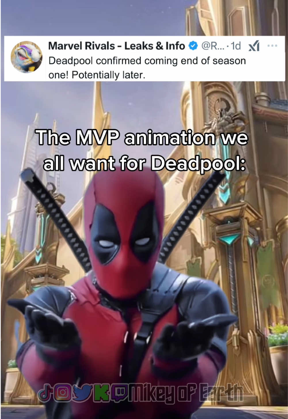 Everyone’s gonna insta lock him 💀 #marvelrivals #deadpool #byebye #nsync #mvp #dance #marvel #mcu #marvelrivalsgame #deadpool3 