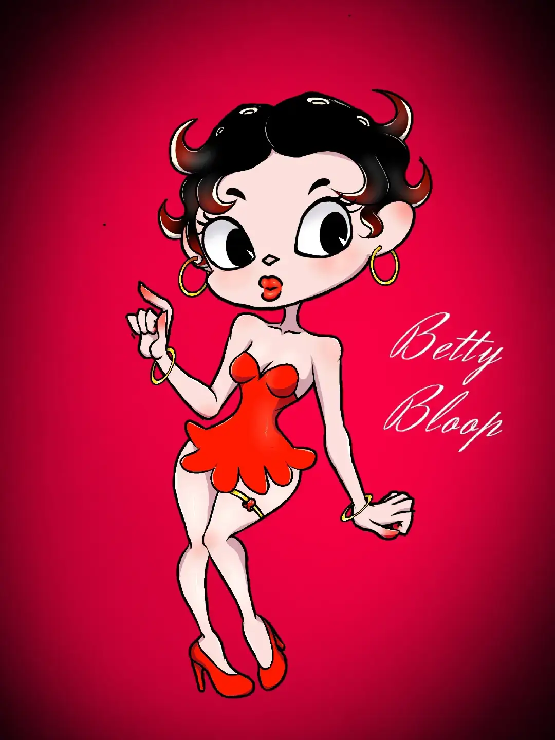 first picture of the New Year it's something that I've been meaning to make for a long time Hope you guys enjoy it if you want a speed paint I'll probably release it soon #splatoonfyp #bettyboop #splatoon #splatoon3 #octoling #octolinggirl #fyp 