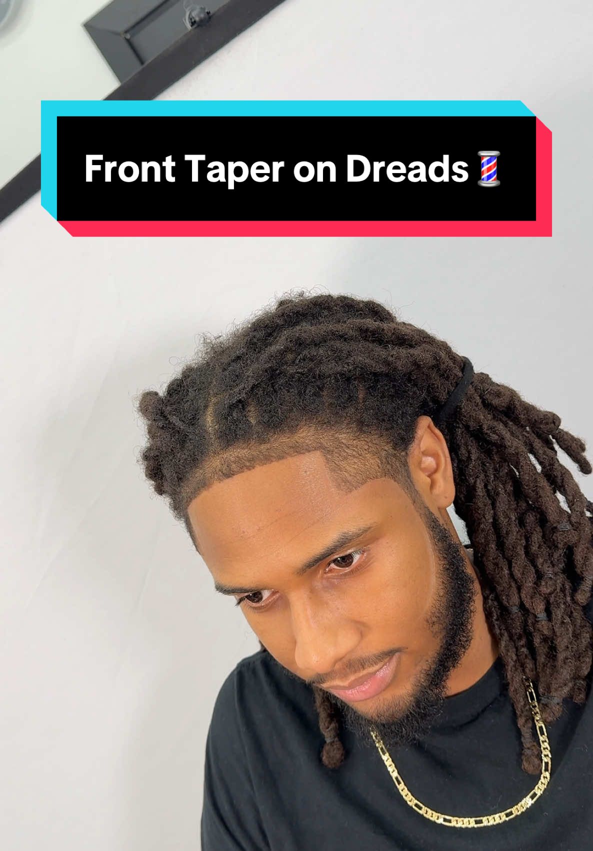 Front Tapet on Dreads 💈 “Transform your style with a front taper hairline and black men drop fade! Discover self-line-up hacks and beginner-friendly tutorials for a crisp line-up. #dreadstyles #lineup #dreadslocks 