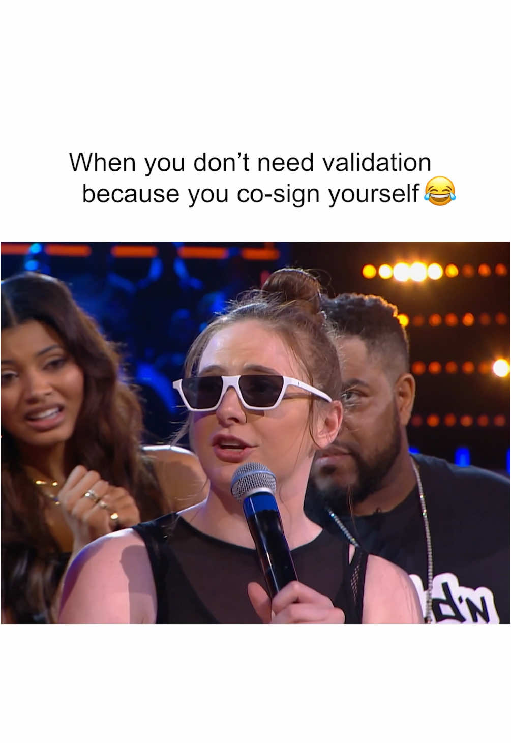 She called him OUT 🤣 #fyp #WildNOut #wildstyle #maddysmith #hitmanholla #roast #roasted #lol #funny 