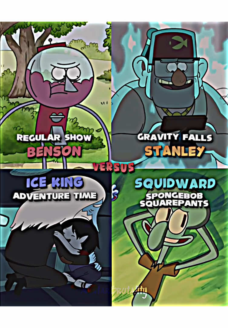 Comparing Benson vs Stanley vs Ice King vs Squidward #benson #vs #stanley #iceking #squidward #regularshow #gravityfalls #adventuretime #spongebobsquarepants #viral #fypシ゚viral 