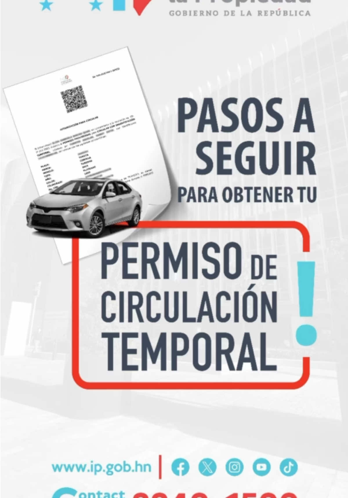 ✅PASO A PASO Solicita tu permiso 📃de circulación temporal 🚗 de manera fácil y rápida.  Mira el video para conocer los pasos. 👇✨ #PermisoDeCirculaciónTemporal #InstitutoDeLaPropiedad #RegistroVehicular #fyp #foryou #parati #tutoriales 