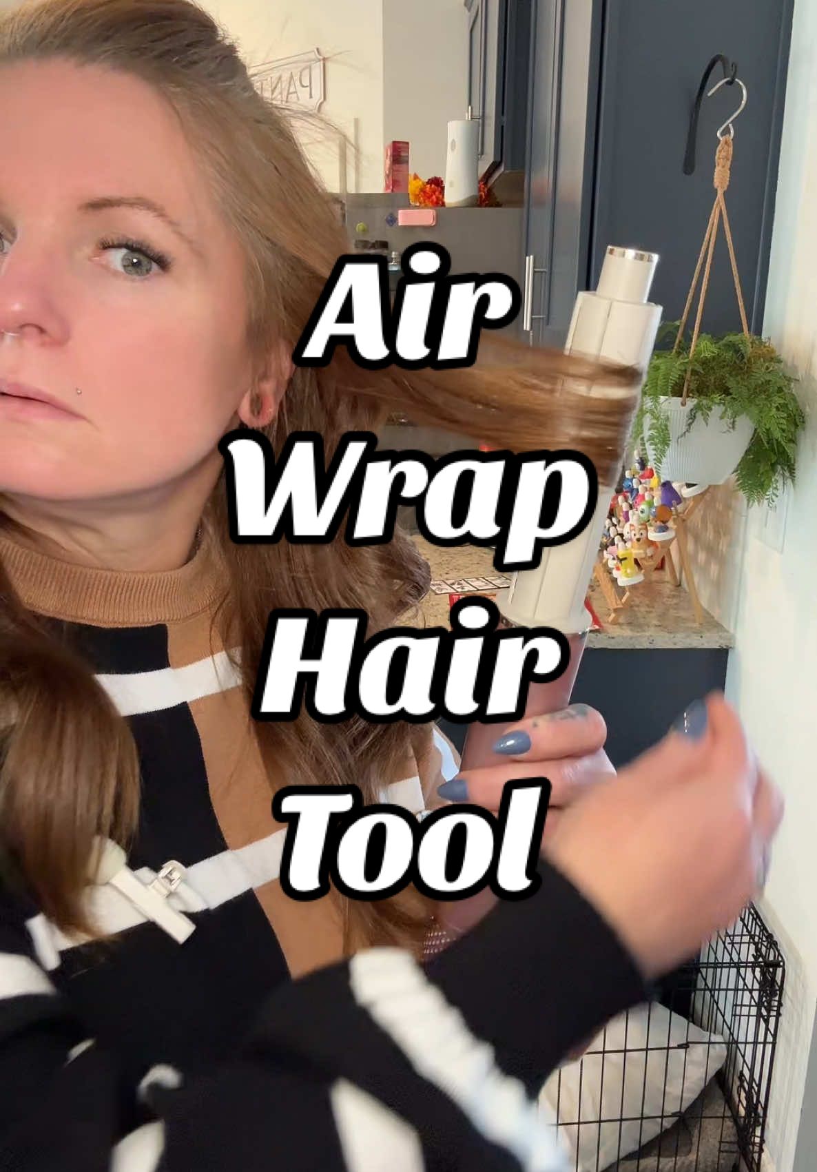 I feel like this is going to work perfectly as soon as I figure out the proper technique. This one is a fraction of the cost of that expensive brand. #AirWrap #HairTools #HairTutorial #CurlsForDays #Volume 