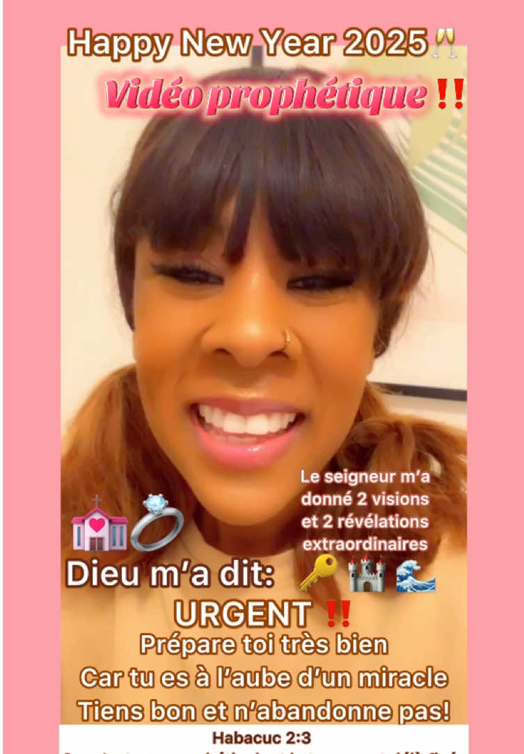 URGENT WORD‼️💍 Sois bien préparé(e)! Ton mariage arrive! #dieumadonnéunevision #mariagedivin #prophetie2025 #nouvelleannée ##vaincreledecouragement#vaincreladepression ##vaincrelimpudicite##dieurepondauxprieres ##justicepouralexandra ##prierederestauration#priereprophetique ##revelationdivine##fornication❌ ##impudicité🚫❌ ##reponsedivine#ilestlasourcedeauvive ##Jesus #jesusisking👑 ##prieavecmoi🔥 #happynewyear2025🥂🎄🎉🎁🎇 #paroleprophetique #enfantdedieu #princessedeleternel👑 #consecration #foichretienne #combatspirituel #justicedivine #restauration #bible #plandivin #parolededieu #mariageenchrist #mariagechretien✝️👑✝️ #kingdomspouseword #chretienlifestyle ##getready##godordainedmarriages ##godordainedspouse#chretiennelife✝️ #chretiennetiktok 