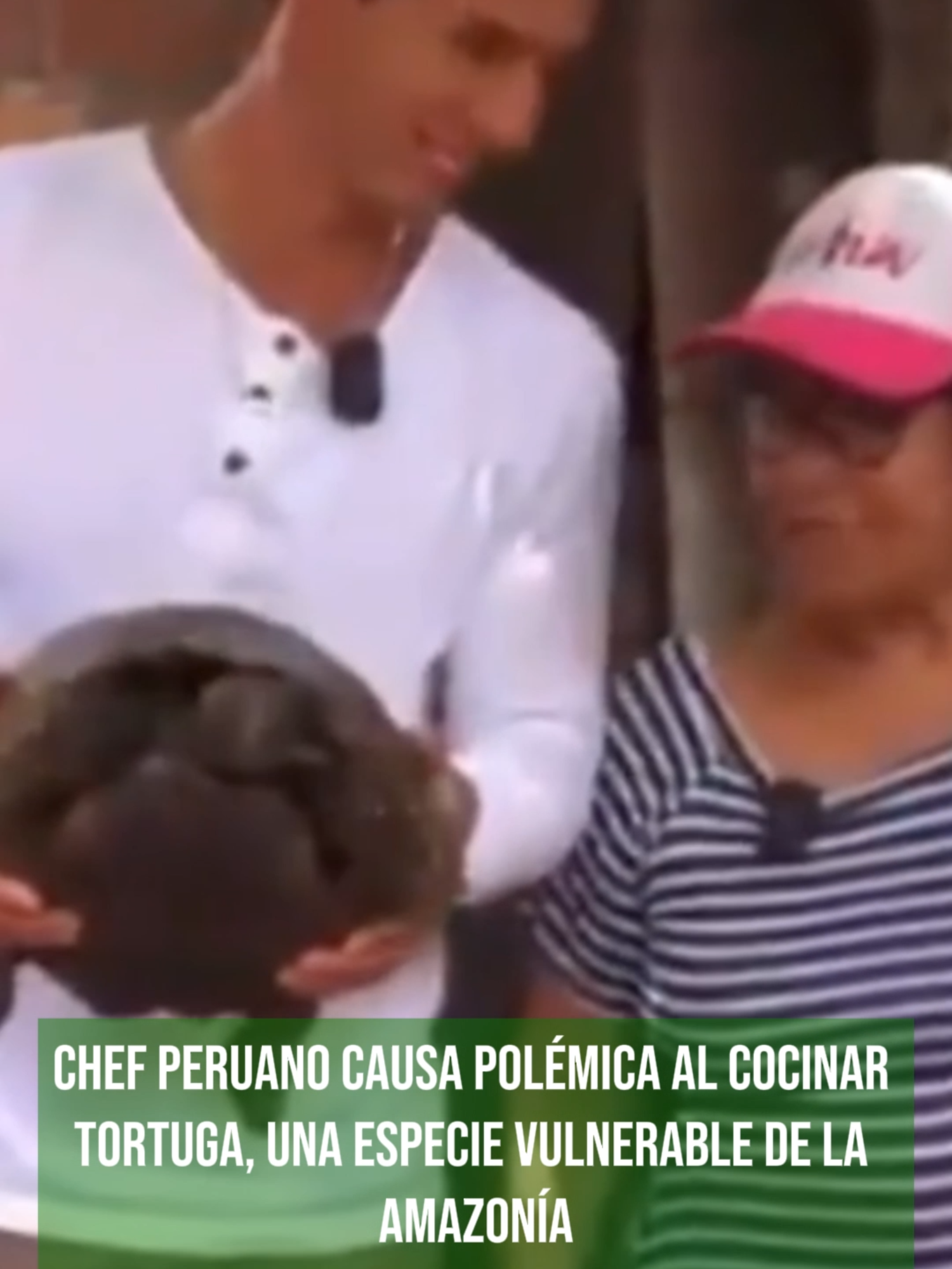 Chef peruano causa polémica al cocinar a una tortuga, especie vulnerable de la Amazonía  El chef Rodrigo Fernandini generó polémica al compartir un video en Instagram y TikTok donde cocina una tortuga motelo, especie vulnerable de la Amazonía peruana. La tortuga motelo es crucial para la dispersión de semillas y el mantenimiento del equilibrio forestal.  La legislación peruana protege a esta especie, regulando su caza y comercio para evitar su extinción. Fernandini al ver la ola de críticas pidió disculpas por no haber investigado previamente. 