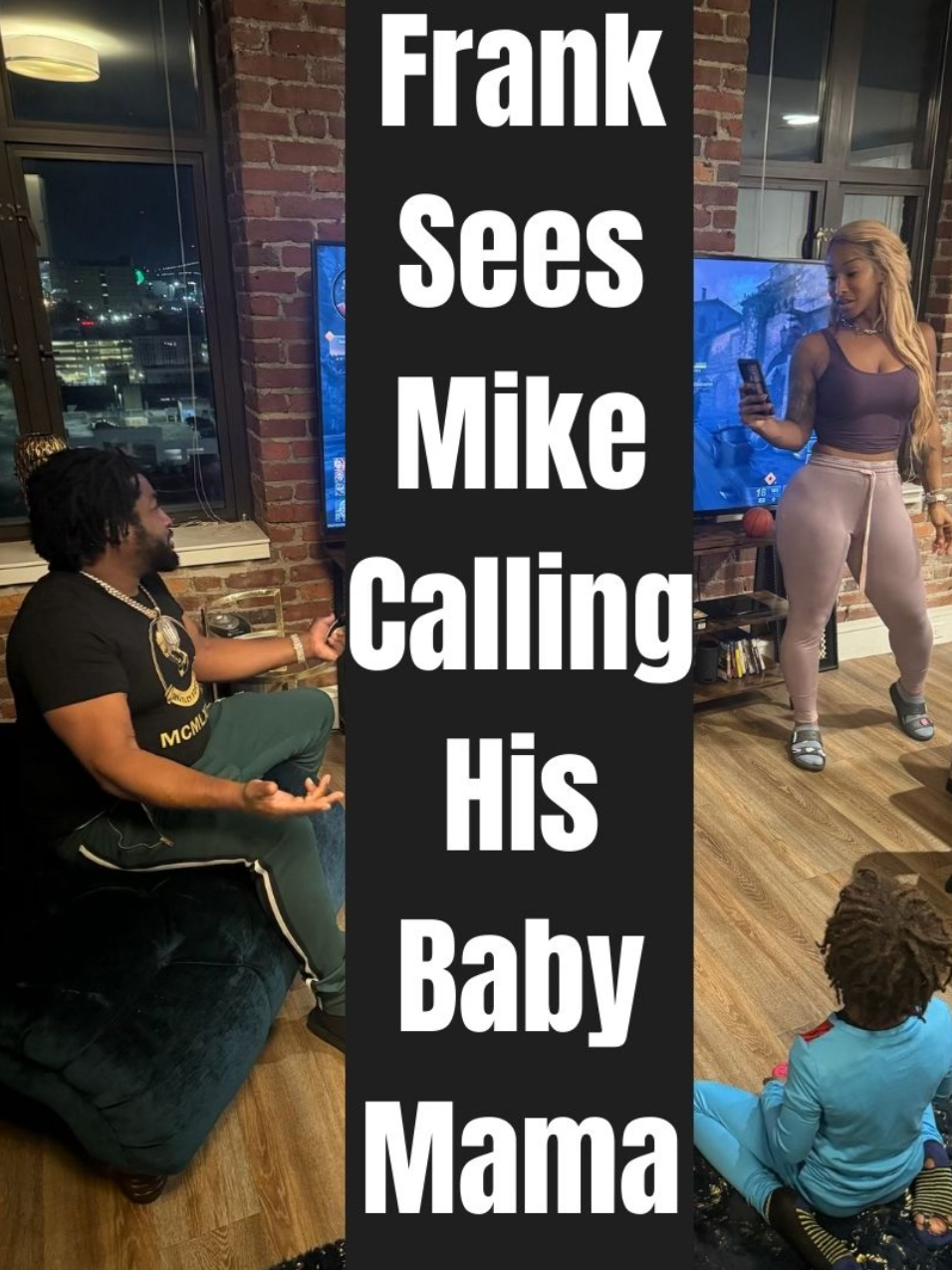 Frank sees “Mike Bless” calling his Baby Mama’s phone and asks her who that is #God #Jesus #Jesusispoppin #Jesusbeenpoppin #kountrywayne #letthatsizzleinyourspirit #helpisontheway #love #filmmakerchasewalker