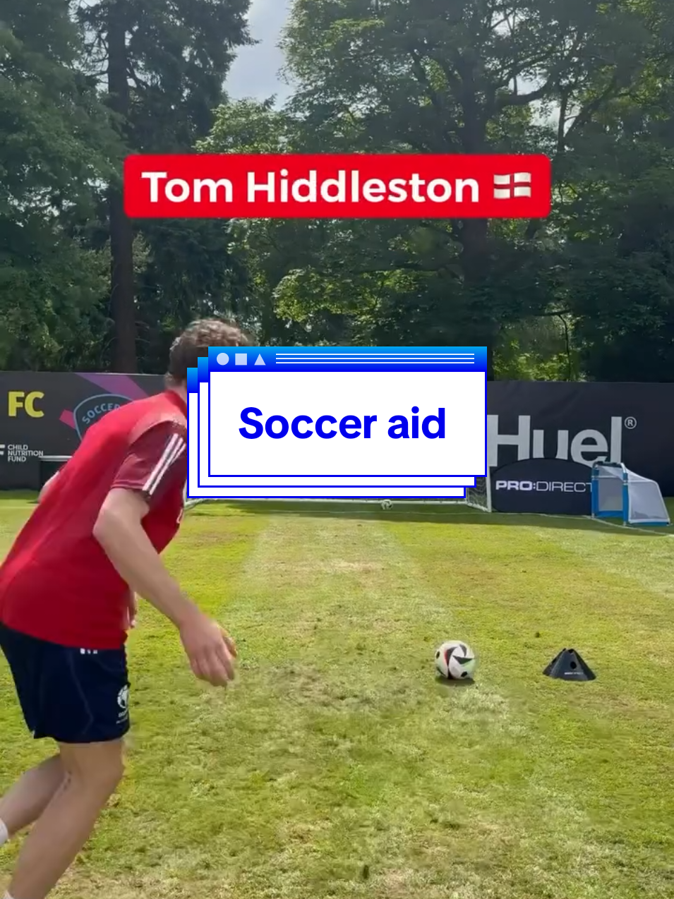 Top Corner Challenge at  Soccer Aid 2024 with Tom Hiddleston!!! #tomhiddleston #hiddleston #hiddlestoners #socceraid 