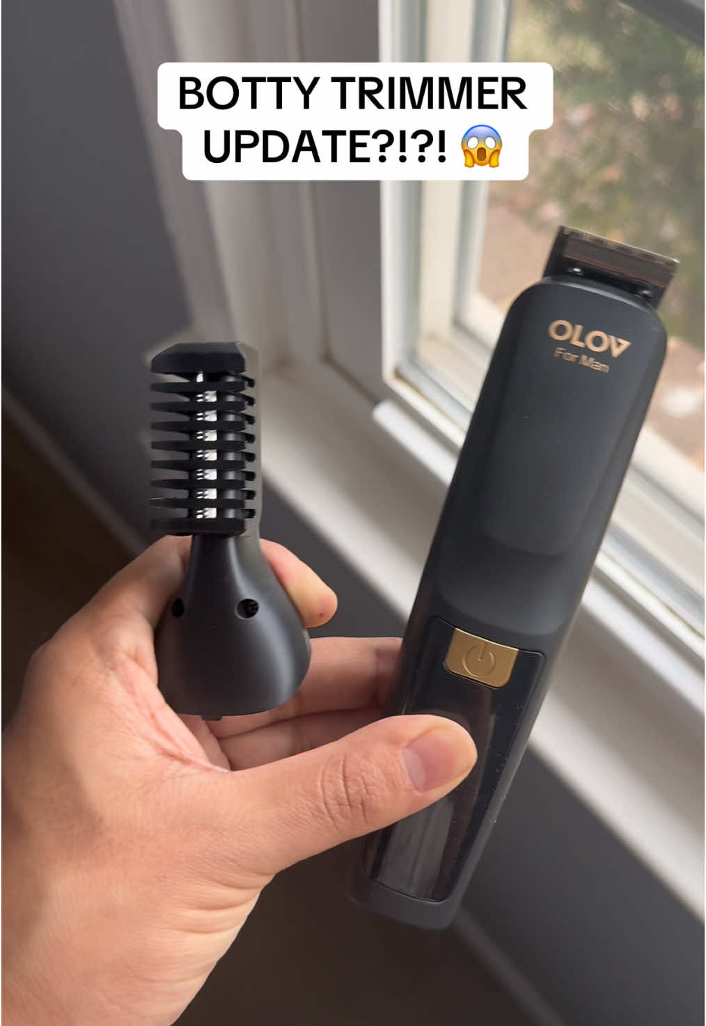 Booty trimmer update!!! #TikTokShop #olovhairtrimmer #olov #mensgrooming #olovallinonetrimmer #olovallinonetrimmerandgroomkit #viralvideo #ttshop 