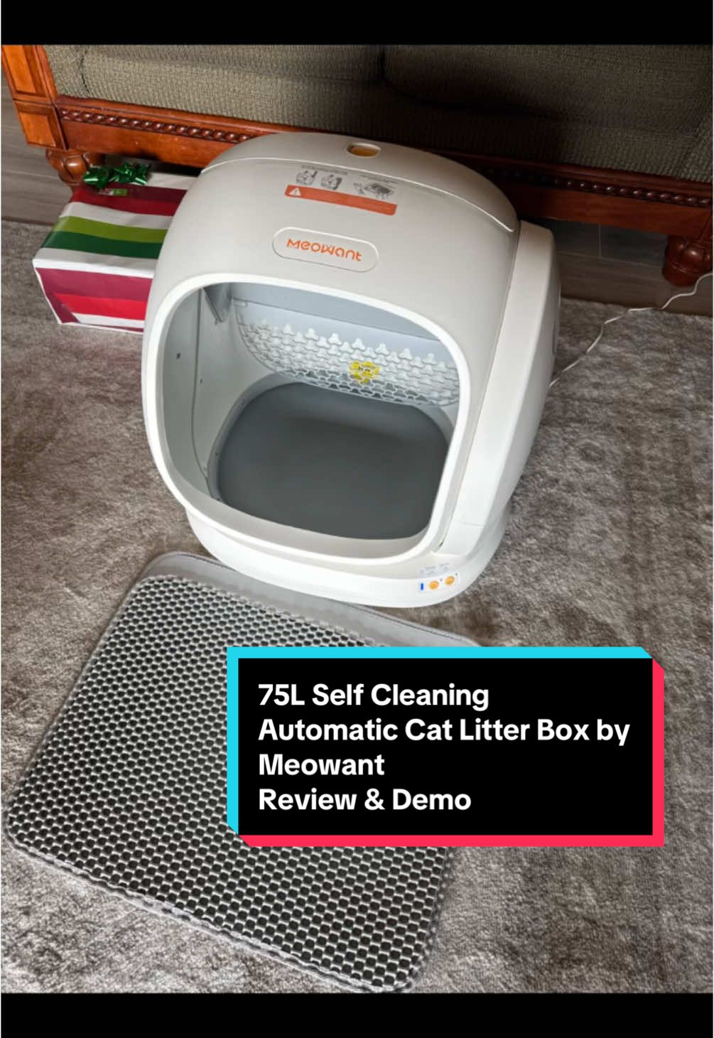 Long are the days where you need to clean your cat’s litter box manually or worry about it filling up because you don’t do it on a daily basis. This automatic, self cleaning cat litter box will do all of that for you. Not only does it help to keep the smell down, but it eliminates the need to have to clean your litter box on a daily basis. The app that goes along with this box is Amazing and you have the ability to add multiple cats. I could not recommend these enough, they are super great quality and they work amazingly. @meowant.us #meowant #meowantlitterbox #automaticcatlitterbox #selfcleaninglitterbox #75llitterbox #robotlitterbox #catlitterbox #cats #catsoftiktok #catmom #cathacks #catproducts  ##TikTokShopHolidayHaul##TikTokShopMustHaves##SavingsSquad ##HolidayGiftGuide##HolidayGiftIdeas##TikTokShop##TikTokShopping##TikTokShopFinds##TikTokShopReviews##TikTokShopSale#TTSLevelUp##TikTokShopNewArrivals##tiktokshopblackfriday##tiktokshopcybermonday##spotlightfinds##blackfridayearlydeals##blackfridaydeals##blackfriday##ttsdelightnow##giftguide##ttstakeover##brandselect##TikTokShopCreatorPicks##mademyyear##TikTokHolidayHaul ##tiktokshoppicks##toptierdecember##winterfinds##beautyfinds##TikTokShopLastChance##TikTokShopNewYearNewAura##TikTokShopLastChance