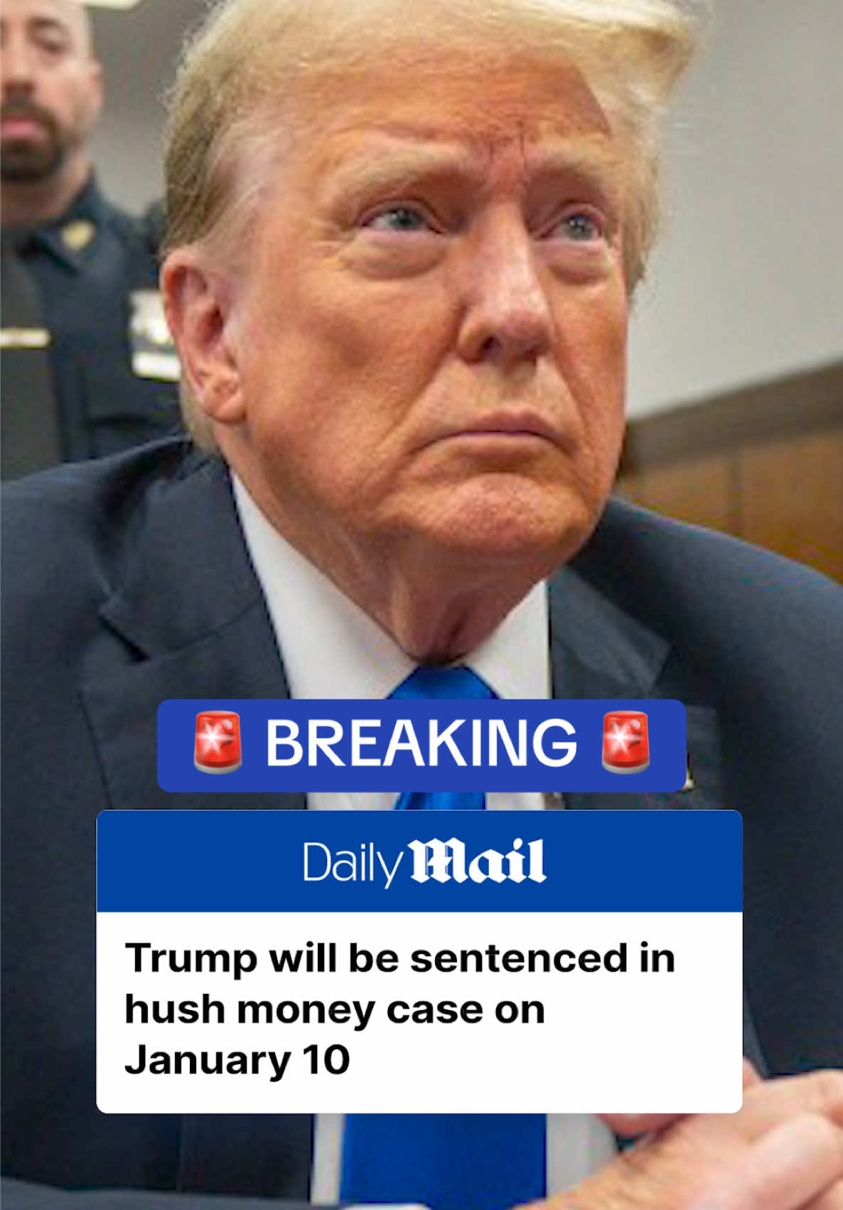 Donald Trump will be sentenced in the New York hush money case just 10 days before his Inauguration. Justice Juan Merchan denied the incoming president's motion to dismiss the case and throw out the guilty verdict due to his election victory in a dramatic filing on Friday afternoon. Despite keeping the case in tact, the filing revealed that Merchan is unlikely to jail the 78-year-old and could give him an 'unconditional discharge.' That effectively means Trump could get off without having to pay any fines or serve time doing probation. He was facing up to four years behind bars. Read more at DailyMail.com. #trump #hushmoneycase #news #inauguration 