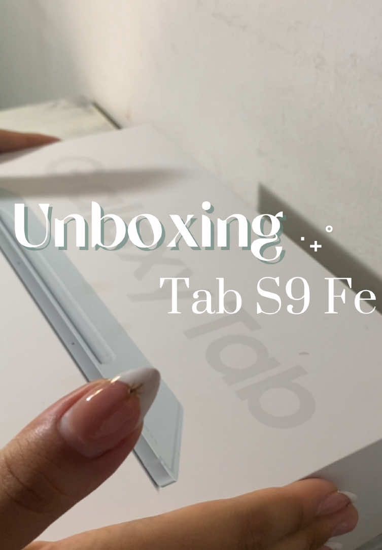 Unbuxing Tab S9 Fe ✨| #fyp #estudos #tabs9fe #ipad #samsung #daily #tablet 