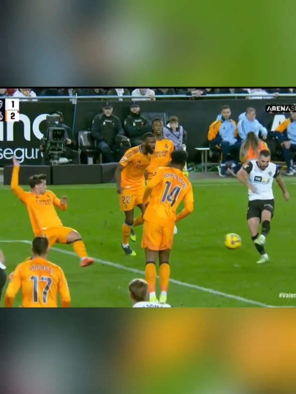 dramatis di akhir laga Valencia vs real Madrid #laligasantander #laliga #highlight #football 