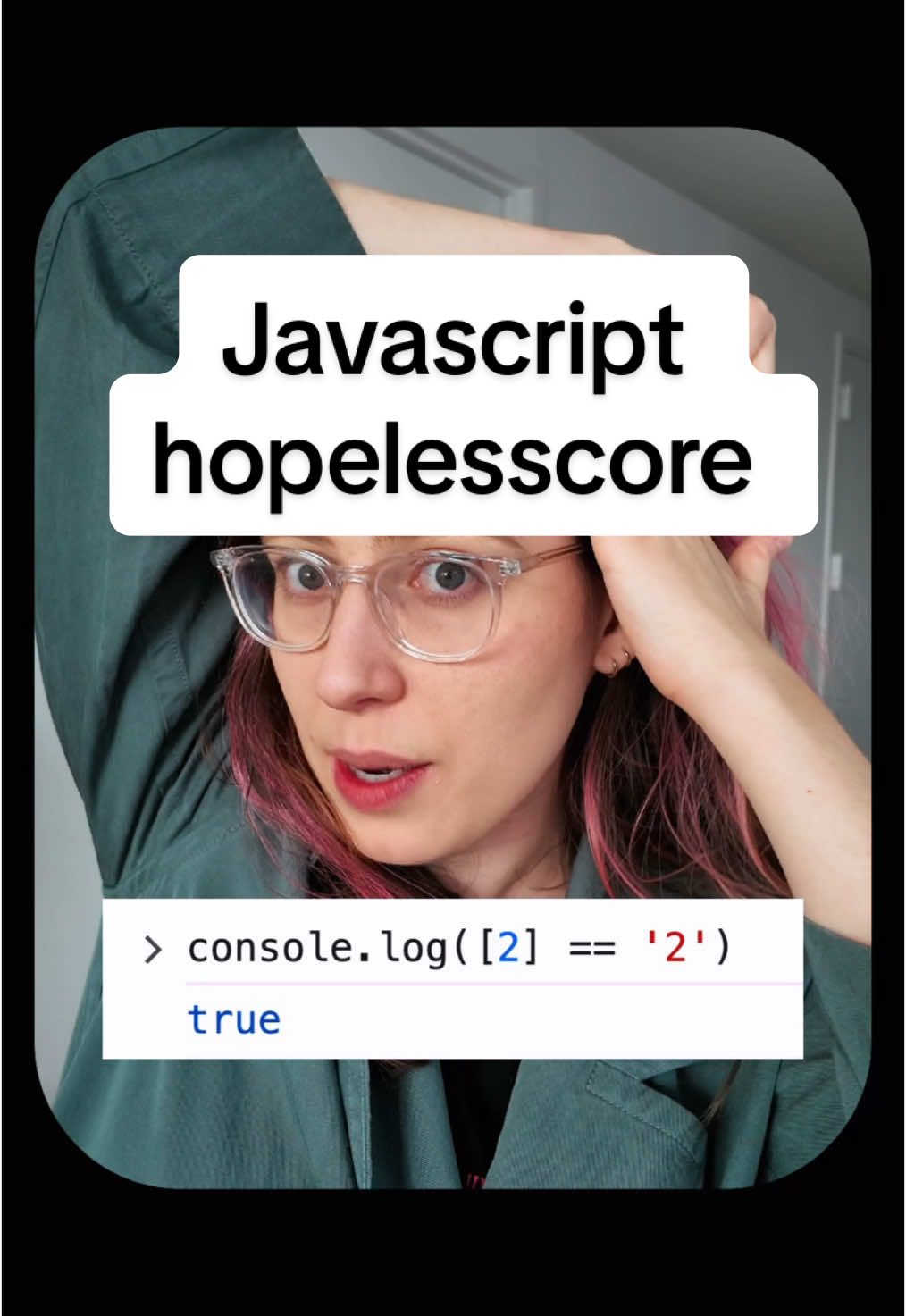 Sponsored by Big Javascript 🙏#hopelessnesscore #javascript