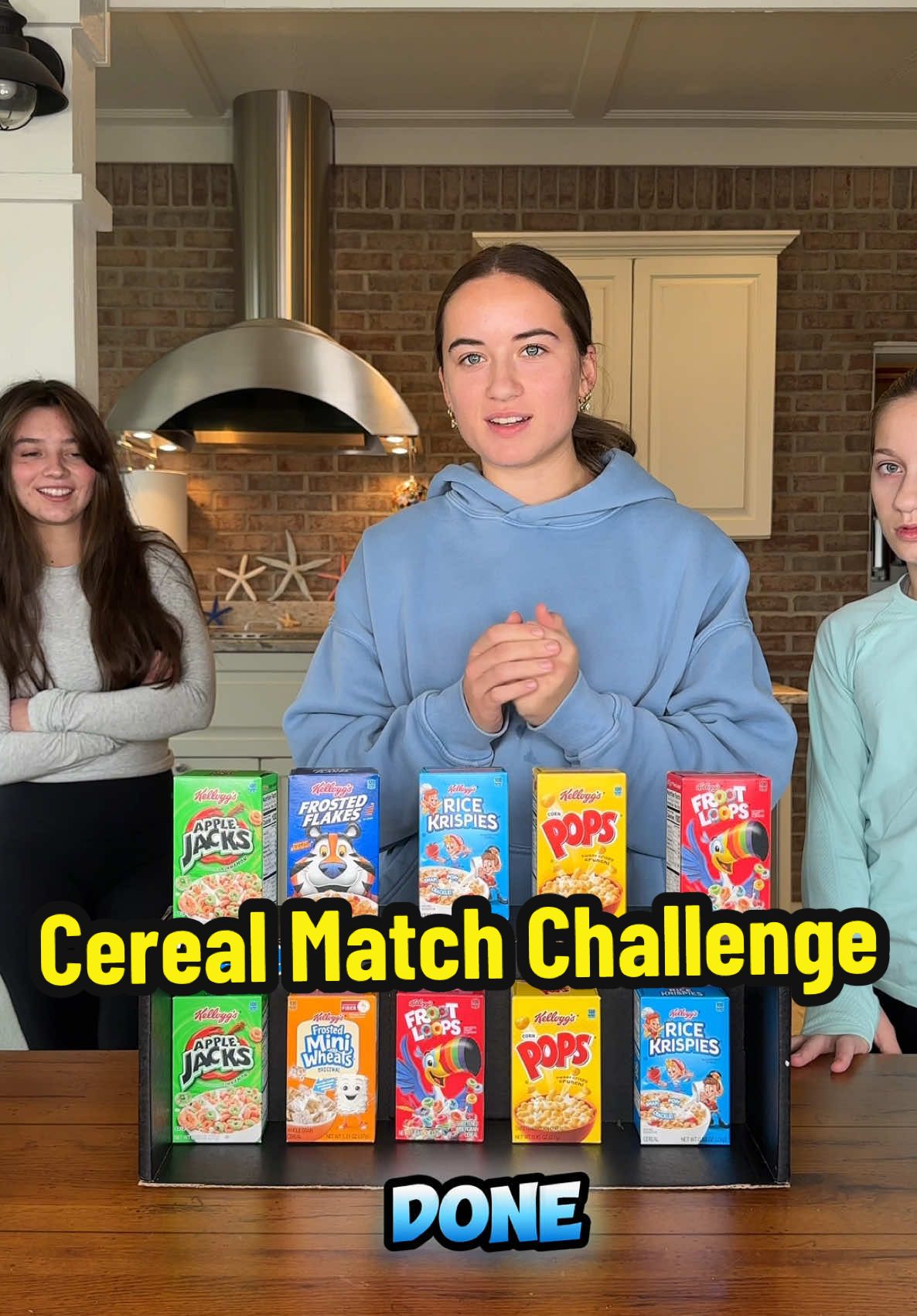 Who do you think is the smartest in this match game? #matchgame #familygamenight #FamilyFun #partygames #cerealmatch 