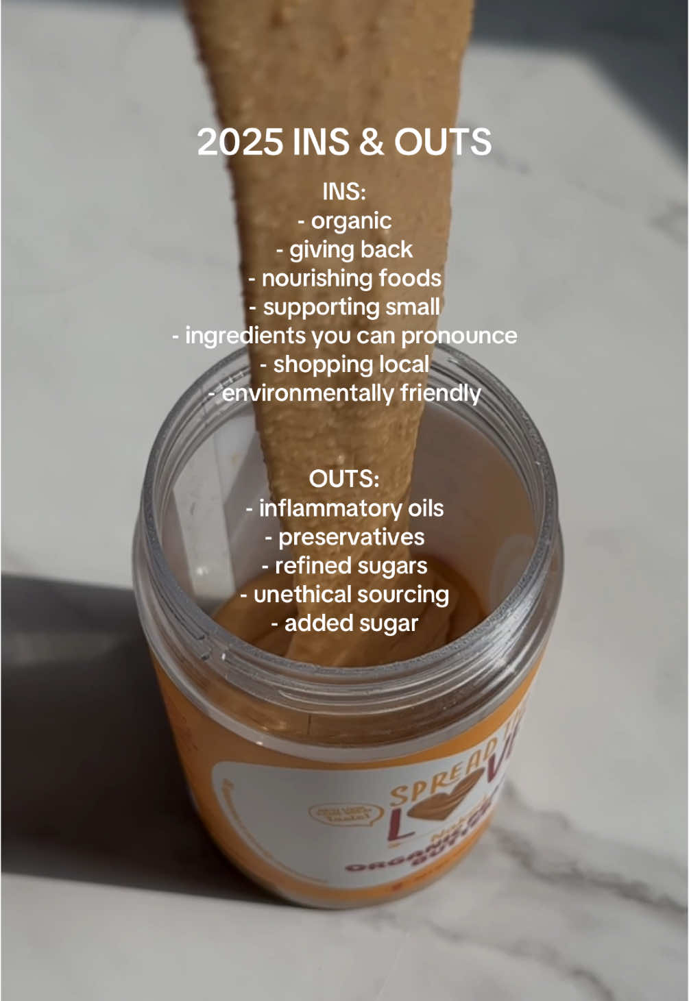 the year of quality peanut butter ✨🥜♥️ #2025 #newyear #insandouts #2025insandouts #peanutbutter #eatclean #eathealthy #cleaneating 