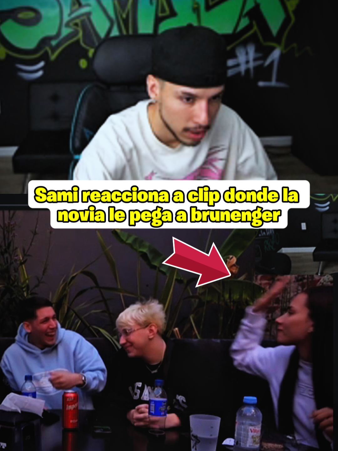 Sami reacciona a clip donde la novia le pega a brunenger #clipsdekick#westcoltiktoker#clipskick #sami #samulx #samulxclips