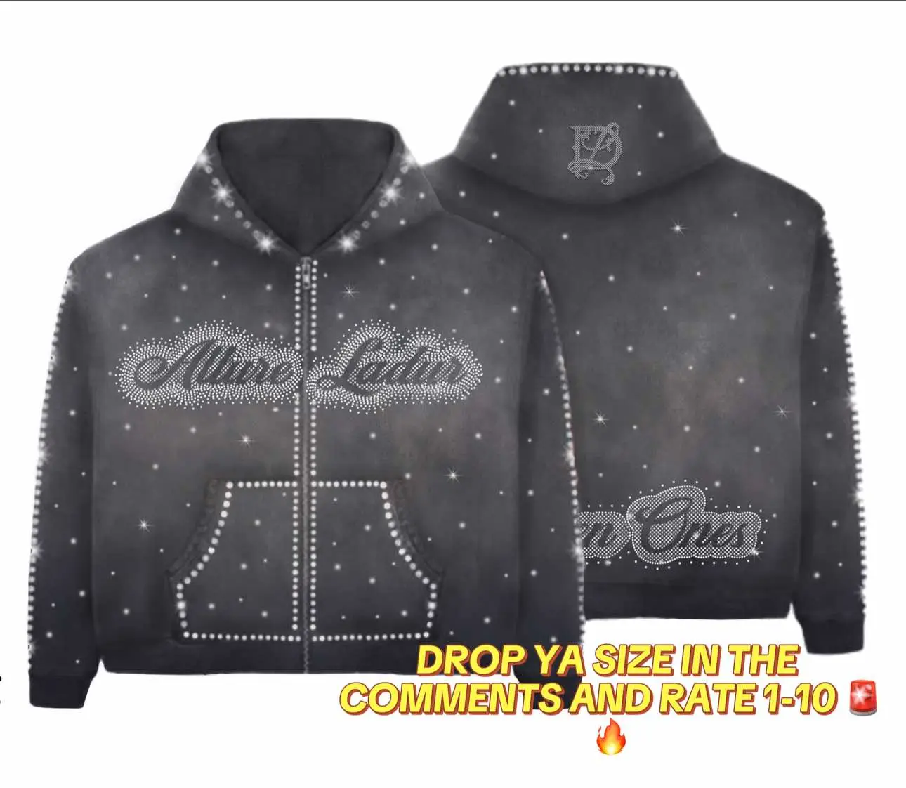 Yall ready for the new drop? should I do pre orders? 1. yes it’s rhinestones 2. The sizing is men’s, style is unisex    #winterfashion 