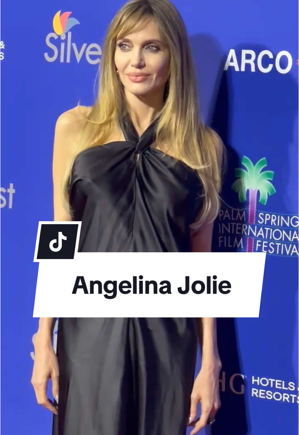 Angelina Jolie is a dream while walking the Palm Springs International Festival Awards carpet. 