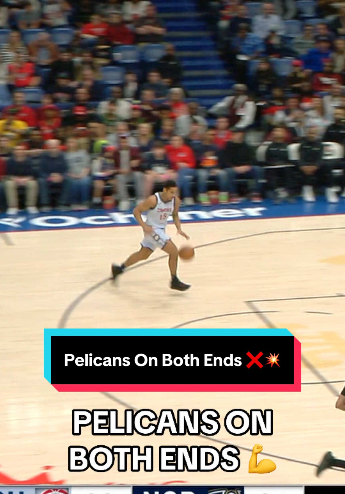 The @Pelicansnba on both ends of the floor 👏💪 #NBA #Basketball #Pelicans 