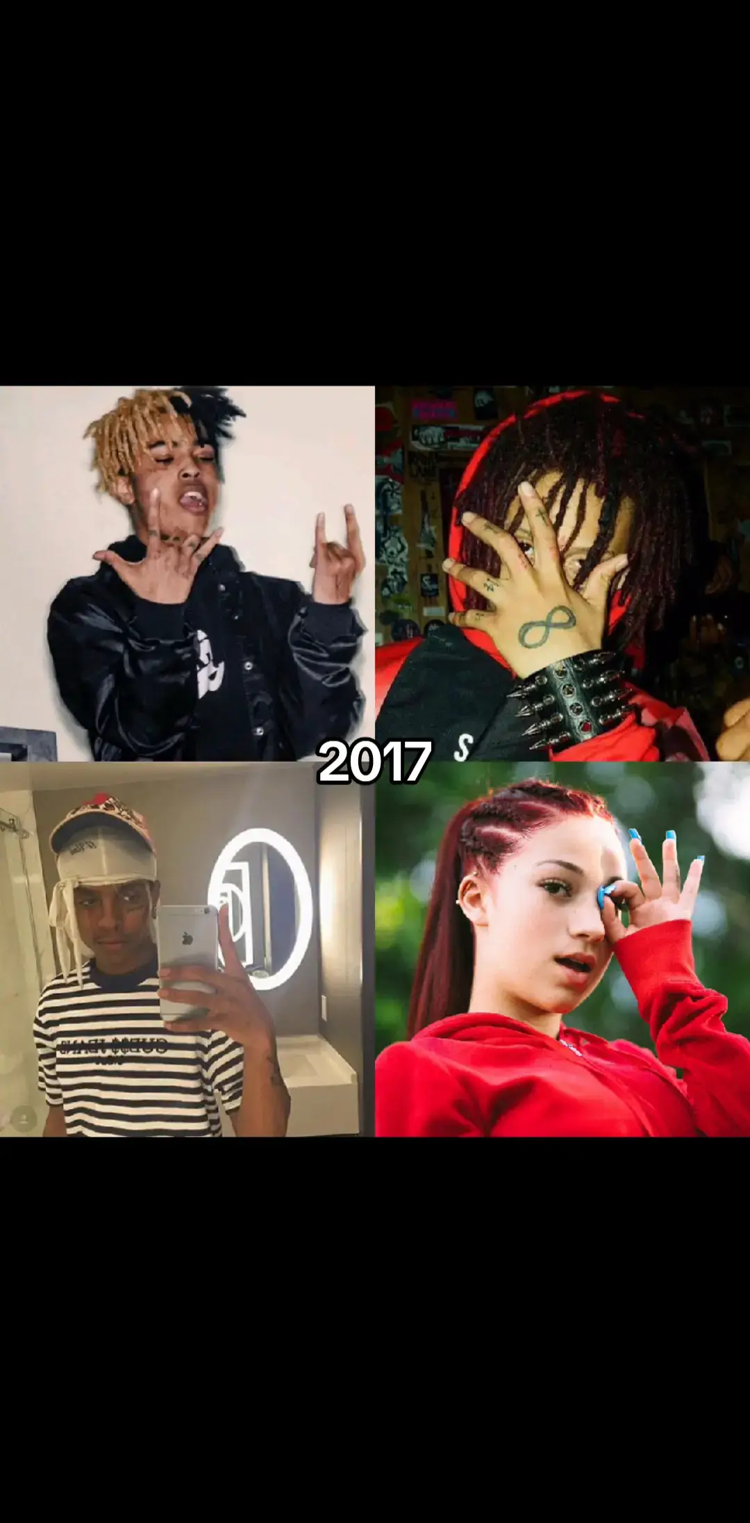 2017 🖤   #xxxtentacion #skimasktheslumpgod #bhadbhabie #trippieredd #foryou #fyp 