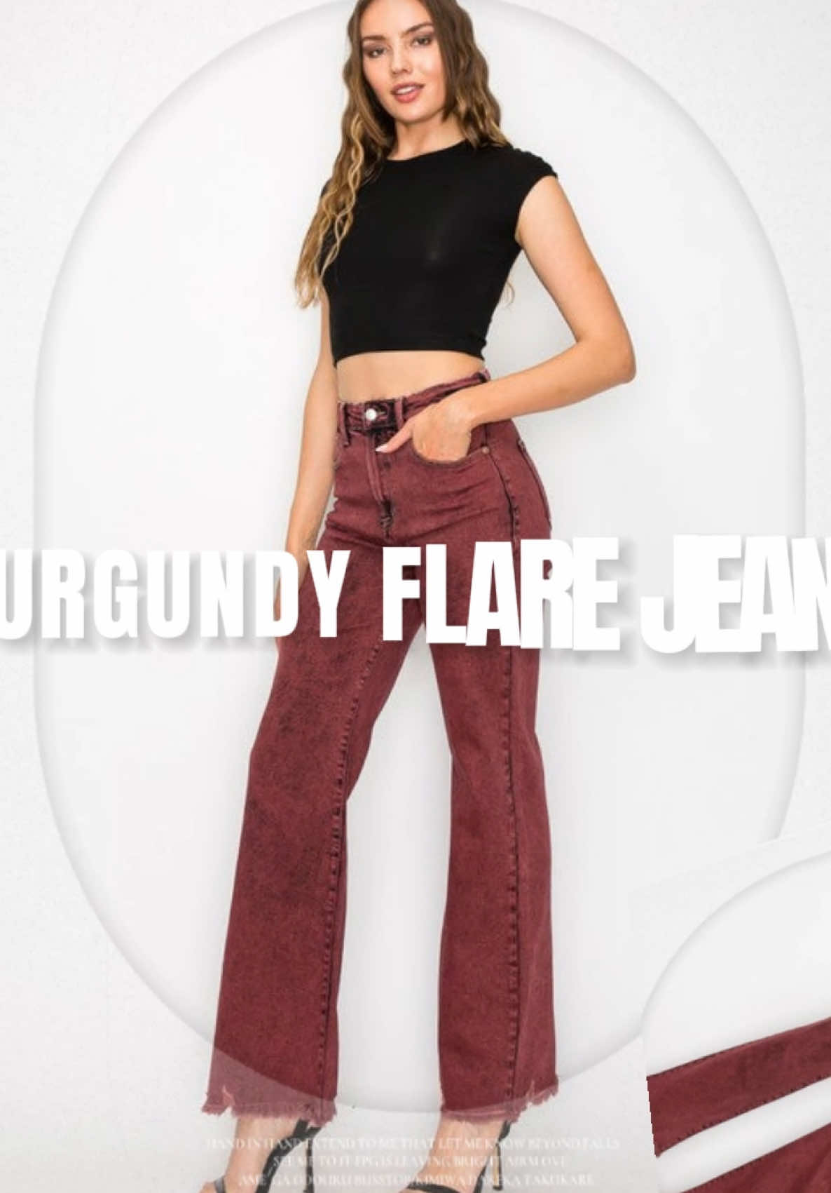 TUMMY CONTROL BURGUNDY HIGH RISE FLARE JEANS #jessizboutique💗 #jessizboutiquetiktokshop #somethingforeveryone💕 #seehergreatness #boutiqueclothing #onlineboutique #tummycontrol #tummycontroljeans #bootcutjeans 