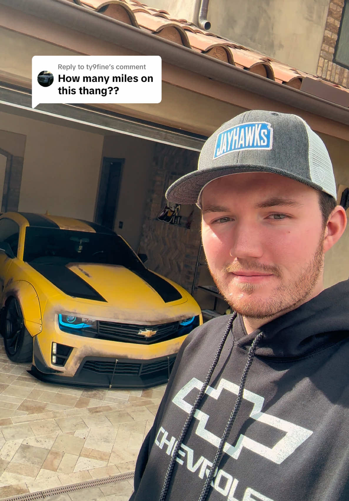 Replying to @ty9fine To think we bought him with 23k miles 11 years ago too 🐝😅 #chevy #camaro #bumblebee #transformers #v8 #build #engine #custommade 