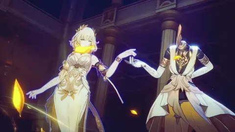 Aglaea’s Ultimate and Joint Attacks #hsrcreators #amphoreus #HonkaiStarRail #hoyocreators #slowmotion #aglaea #60fps #fyp 