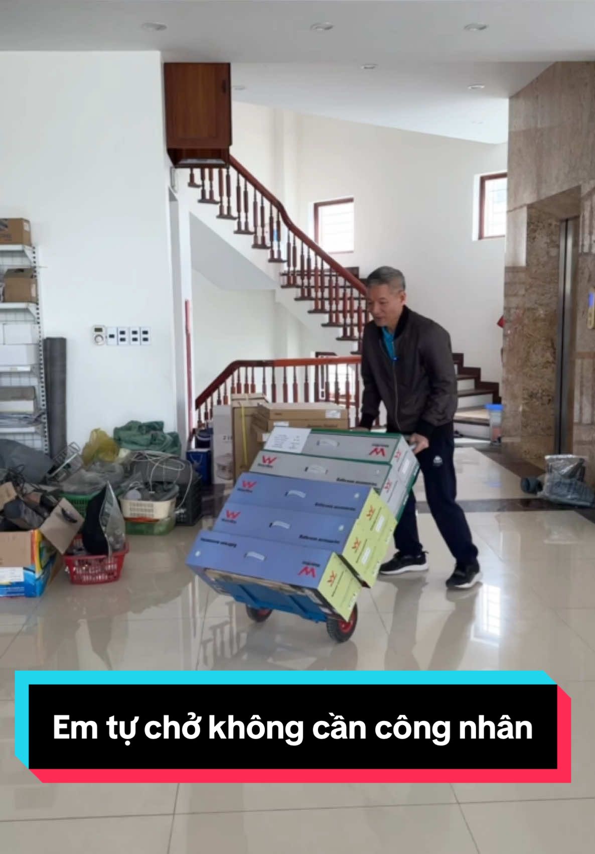 Xe kéo đẩy hai bánh cao 1,3 rộng 0,48 tải trọng hơn 200kg #soay360• #thinhhanh 