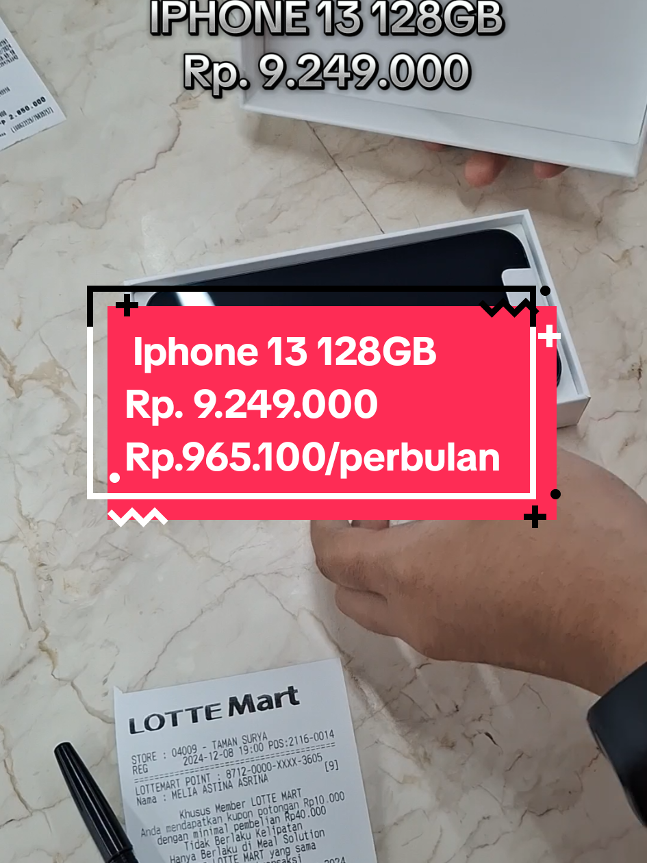 Iphone 13 128GB Segampang itu Cicilan hanya Ektp saja  dan dapaykan promo •bunga 0% •gratis 2x cicilan •gratis 1x cicilan •bunga ringan minat chat only wa Dede 0895346016977 atau bisa langsung ke store kami Lottemart Taman Surya #segampangitu  #promohomecredit  #homecreditindonesia  #promobunga0 