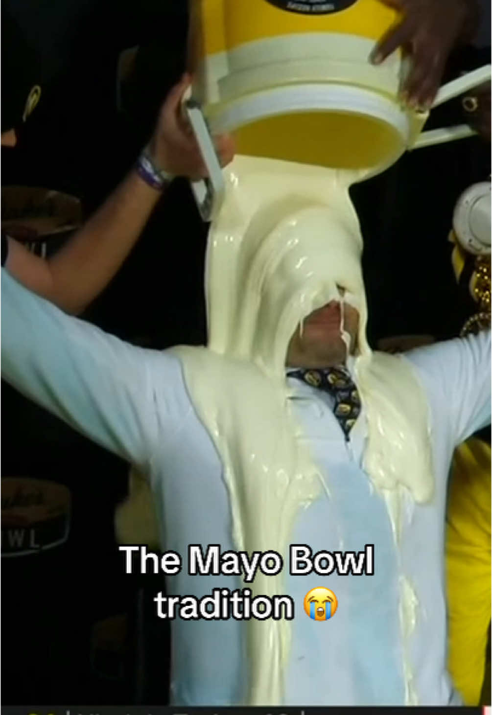 Minnesota coach takes the Mayo Bowl bath 💀 #CollegeFootball #cfb #mayobowl #minnesota 