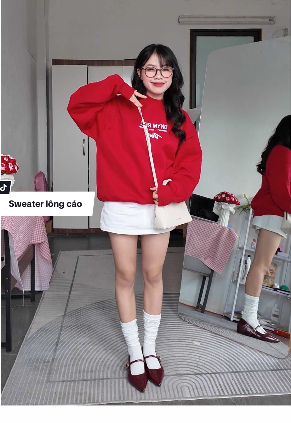 Phối đồ đi chúc tết nhaa #meimytom #tetmacgi #sweater 