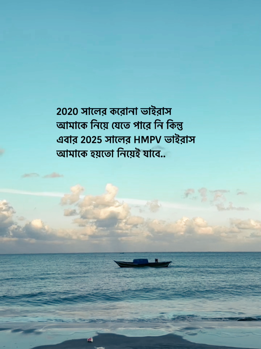 2025 সালের HMPV ভাইরাস আমাকে হয়তো নিয়েই যাবে.. 😅❤️‍🩹 #fypシ #statusvideo #statusstory #fyp #0324mytest #foryou #hmpv #virus #viral #covid 