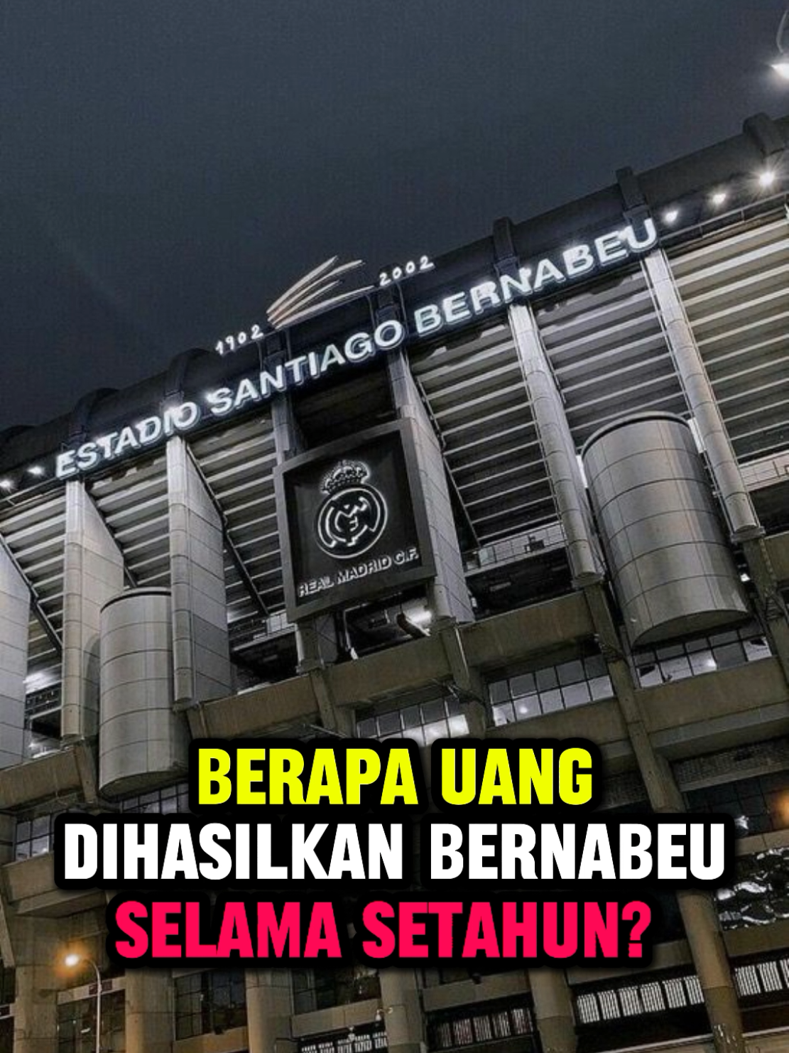 berapa pendapatan Real Madrid dari Santiago Bernabeu selama setahun? 