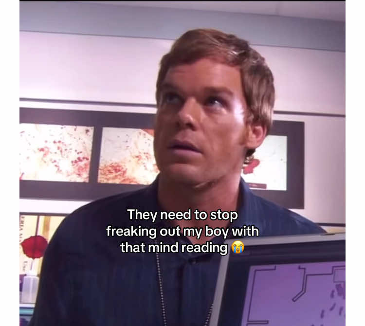He was STRESSING || #dextermorgan #fyp #funny #viral #mindreading #joke ||
